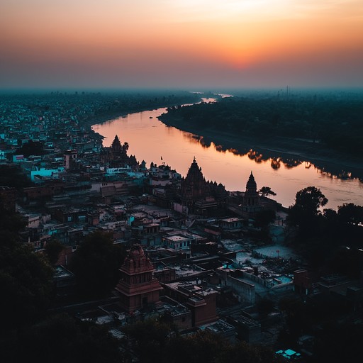 Free Sunset Over River Image - Sunset, River, Town | Download at StockCake