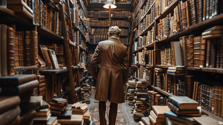 Download Book in Library Image - Library, Book, Ancient | StockCake