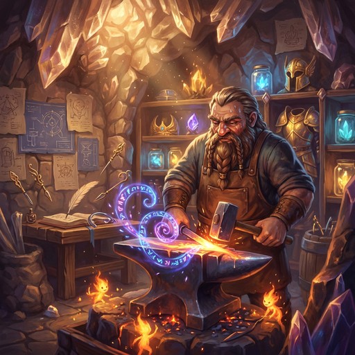 Free Dwarven Master Blacksmith Image - Dwarf, Blacksmith, Forge ...