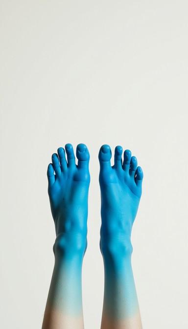 Free Azure Feet Art Image - Blue, Feet, Gradient | Download at StockCake
