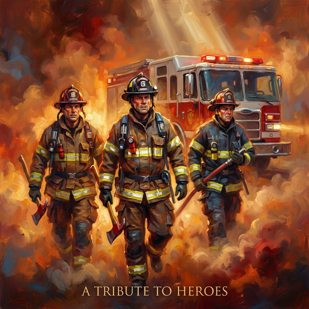 Free Heroes Through Flames Image - Firefighters, Heroes, Rescue ...