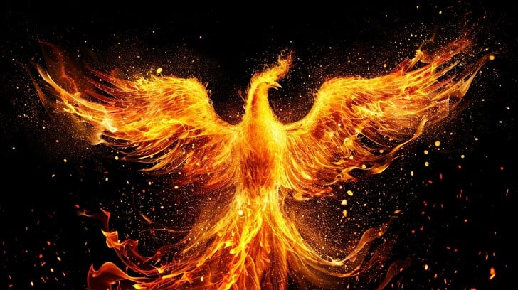 Free Fiery Phoenix Rising Image | Download at StockCake