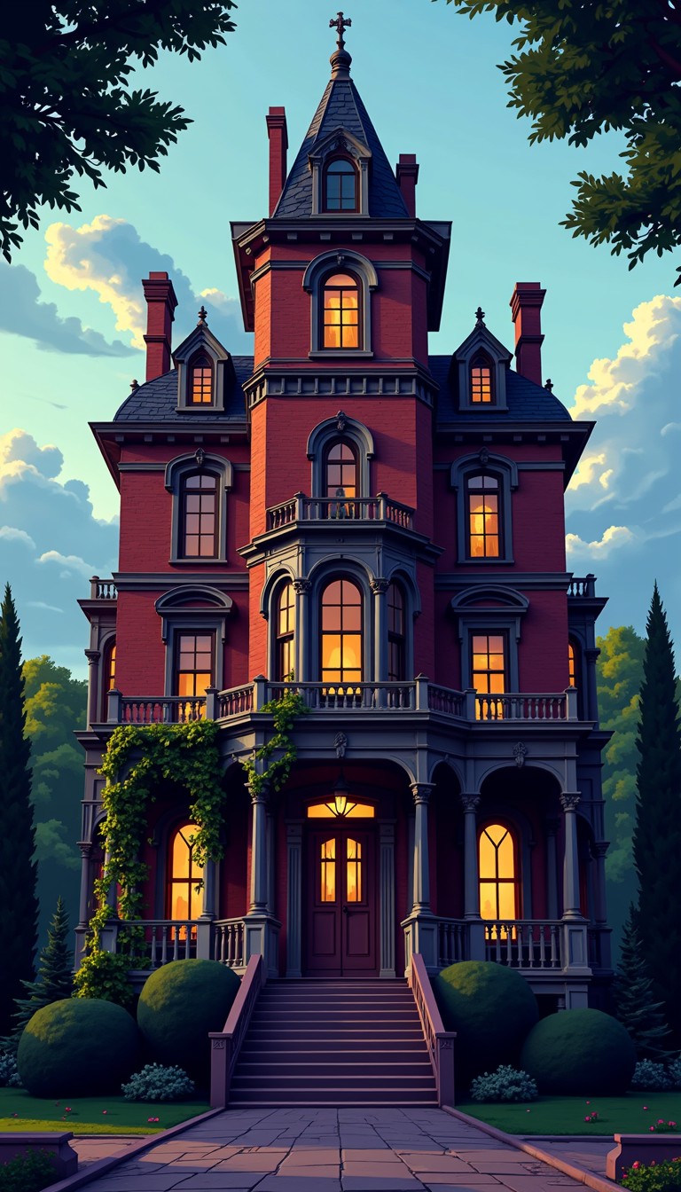 Free Gothic Pixel Manor Image - Victorian, Mansion, Gothic | Download ...