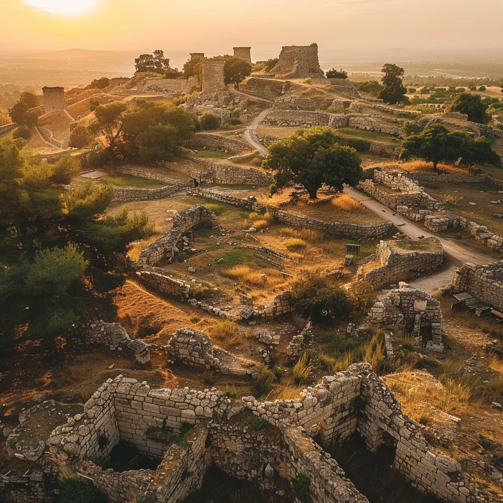 Free Ancient Ruins Aerial Image - Ruins, Aerial, Sunset | Download at ...