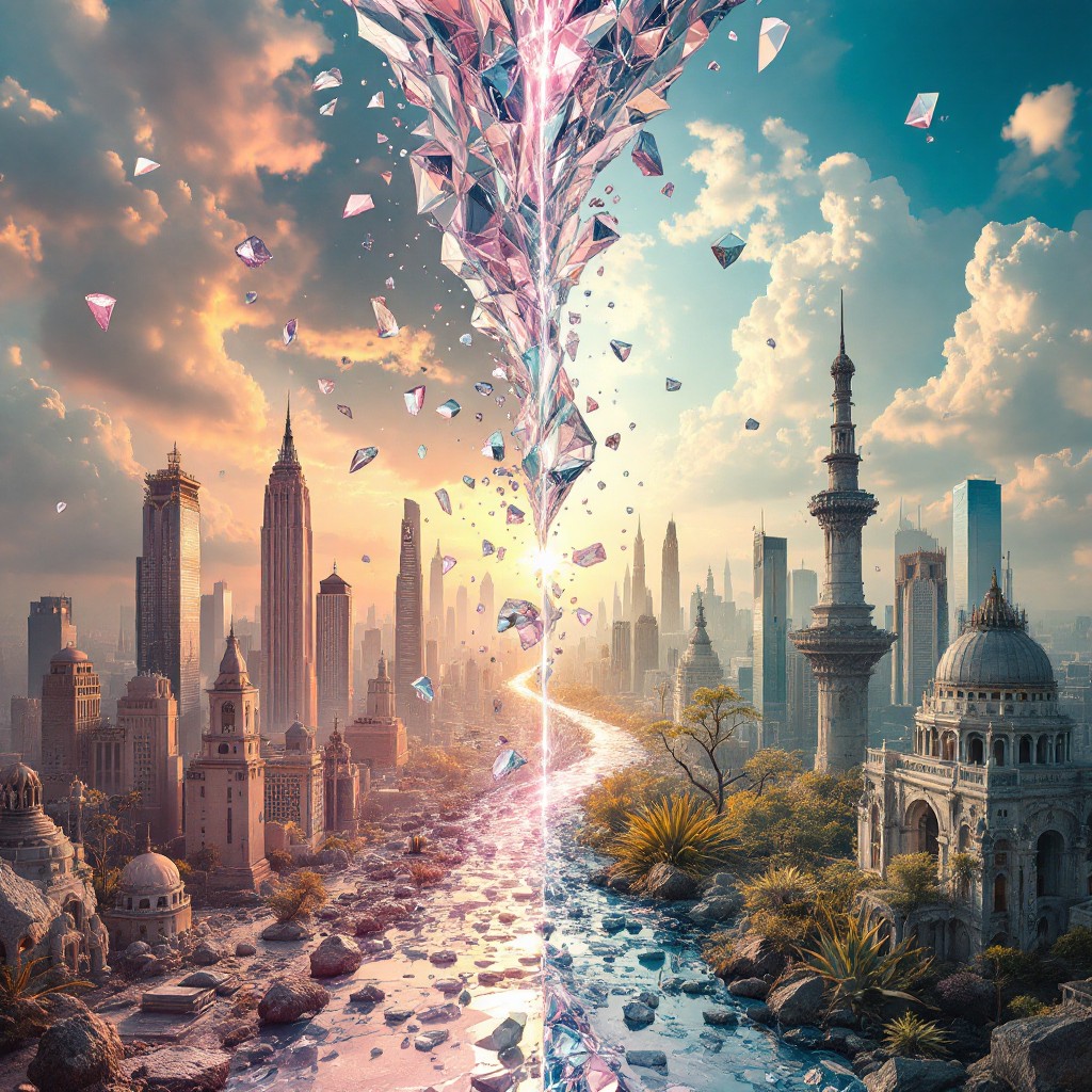 Free Worlds Split Apart Image - Cityscape, Surreal, Crystal | Download ...