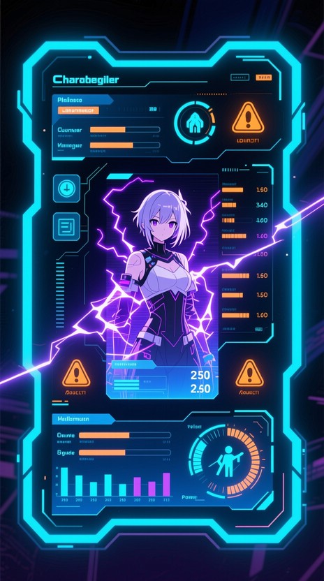 Free Cyberpunk Anime Interface Image - Cyberpunk, Anime, Holographic ...