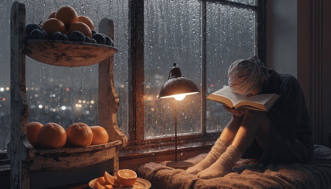Free Rainy Night Reading Image - Reading, Cozy, Night | Download at ...