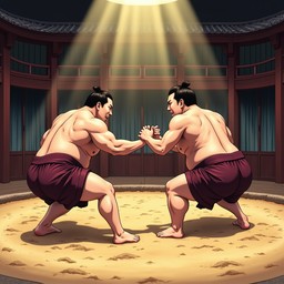 Free Sumo Titans Clash Image - Sumo, Wrestling, Anime | Download at ...