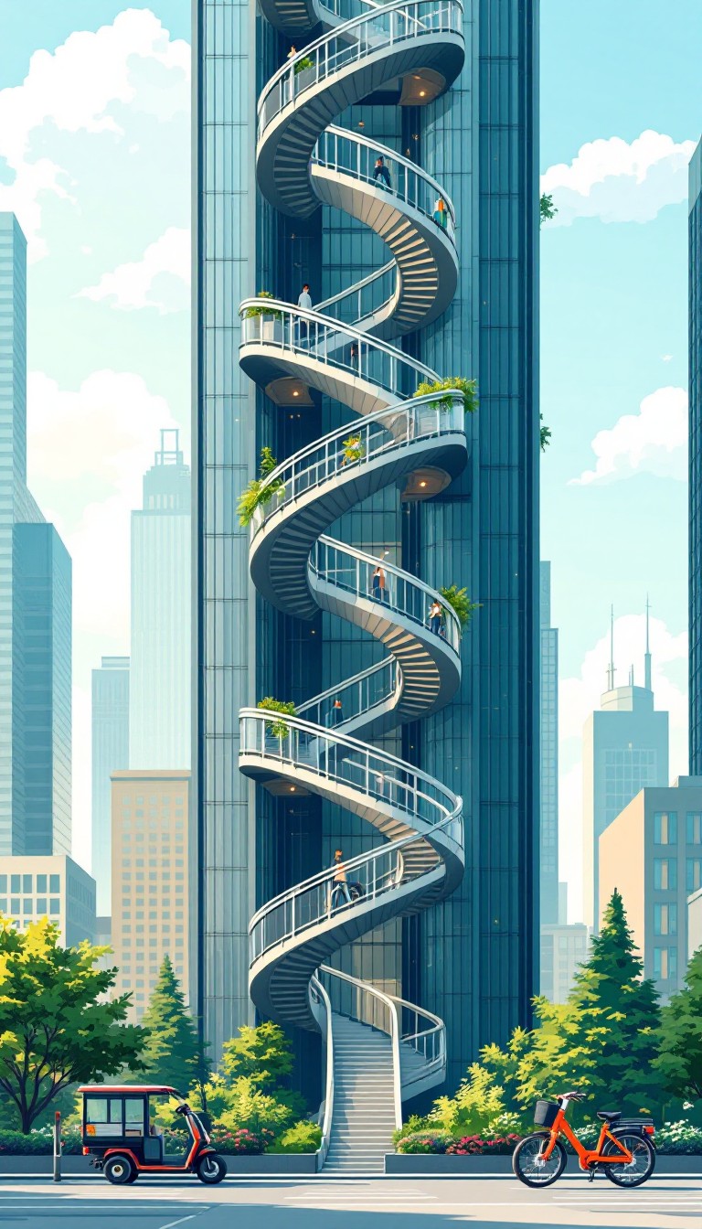 Free Spiral Access Tower Image - Accessibility, Urban, Spiral ...