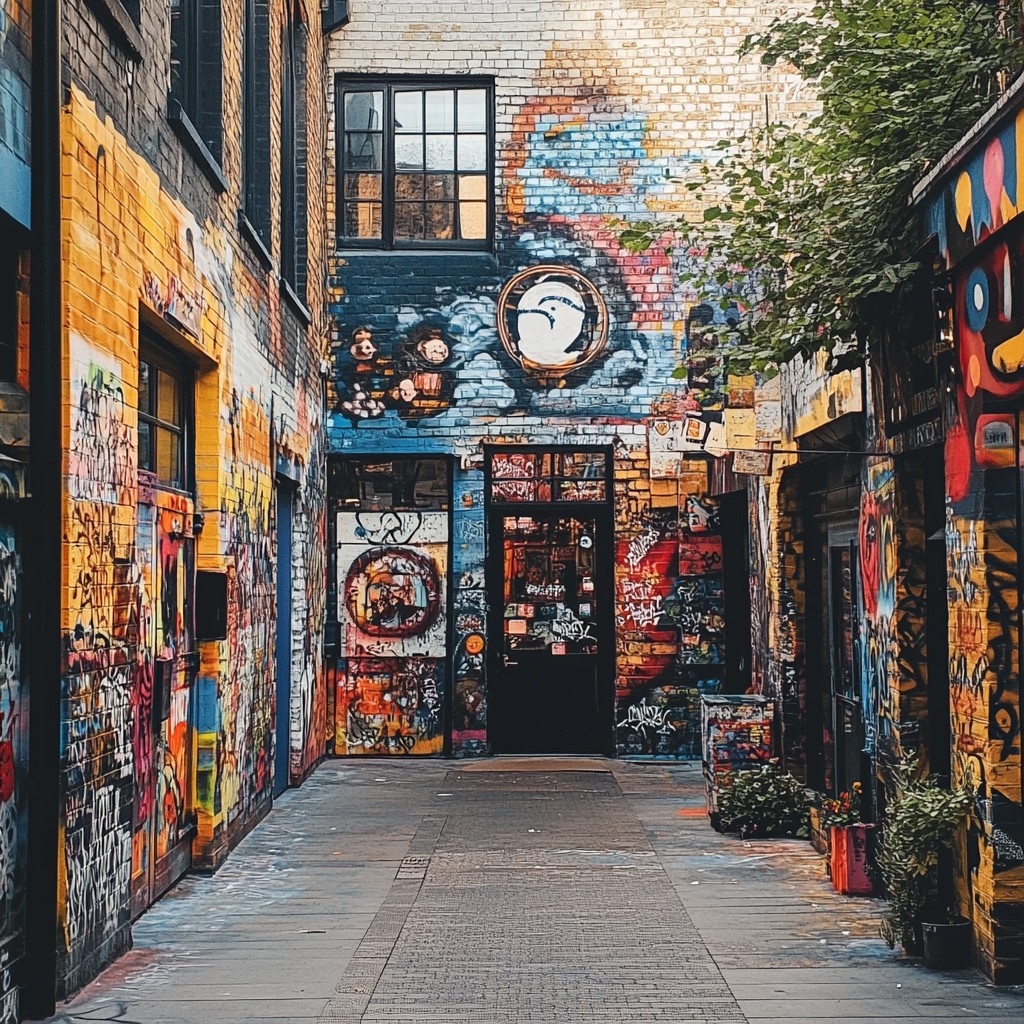 Free Colorful Graffiti Alley Image - Graffiti, Mural, Alley | Download ...