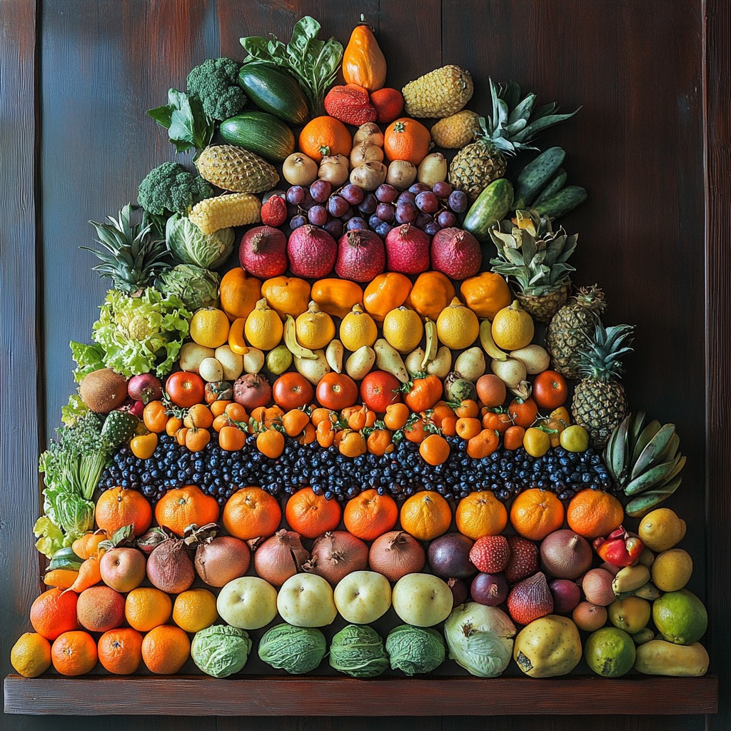 Juice Pyramyd Free Colorful fruit pyramid Image - Fruits, Vegetables, Colorful ...