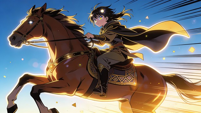 Anime Logo Riders Free Heroic Horse Rider Image - Anime, Manga, Horse | Download at StockCake