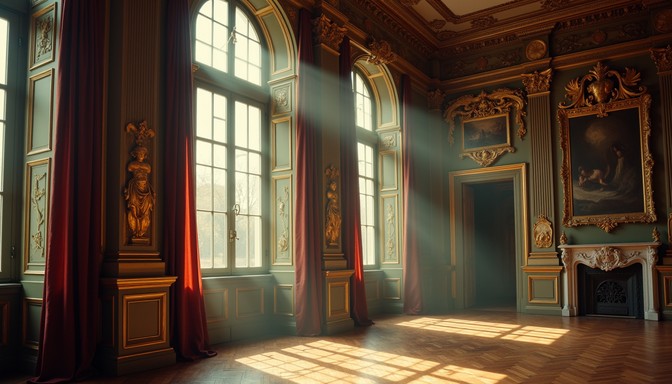 Free Gilded Light Streams Image - Baroque, Sunbeams, Palace | Download ...