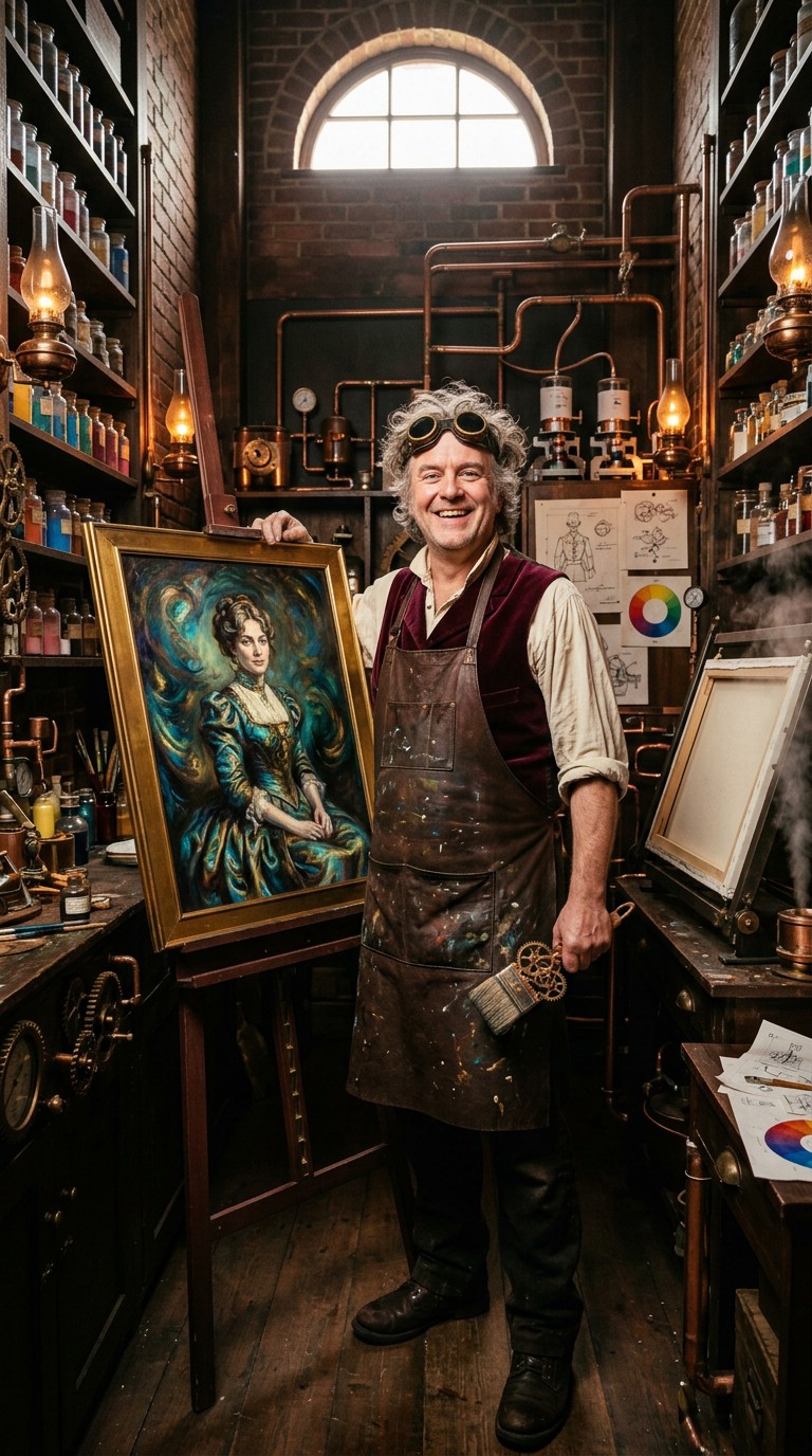 Free Steampunk Artist Pride Image - Steampunk, Artist, Painter ...