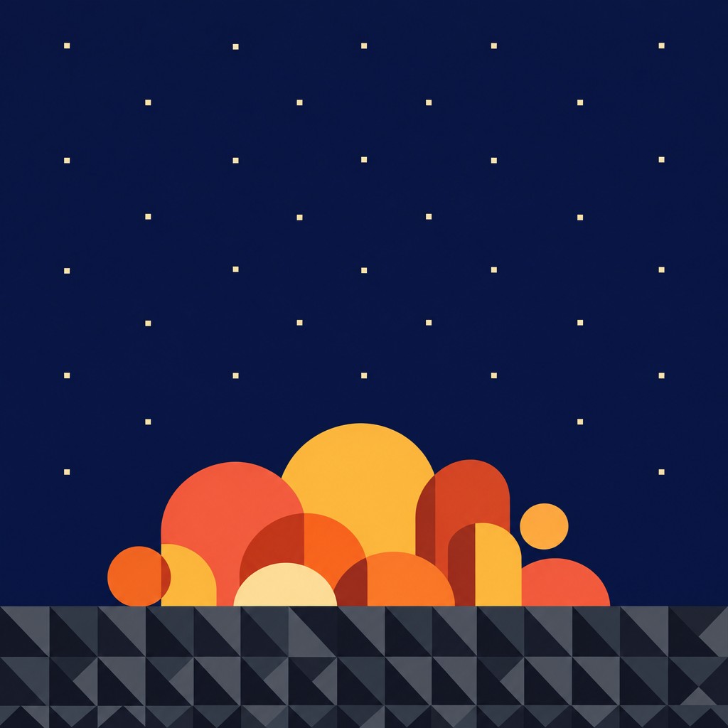 Download Glowing Midnight Shapes Image - Abstract, Geometric, Vector ...