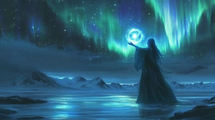 Free Enchanting Aurora Display Image - Aurora, Magic, Fantasy