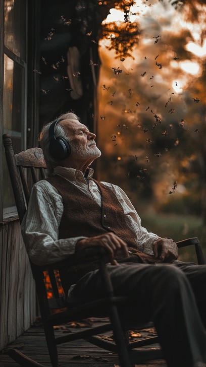 Free Elderly man relaxing Image - Elderly, Man, Radio | Download at ...