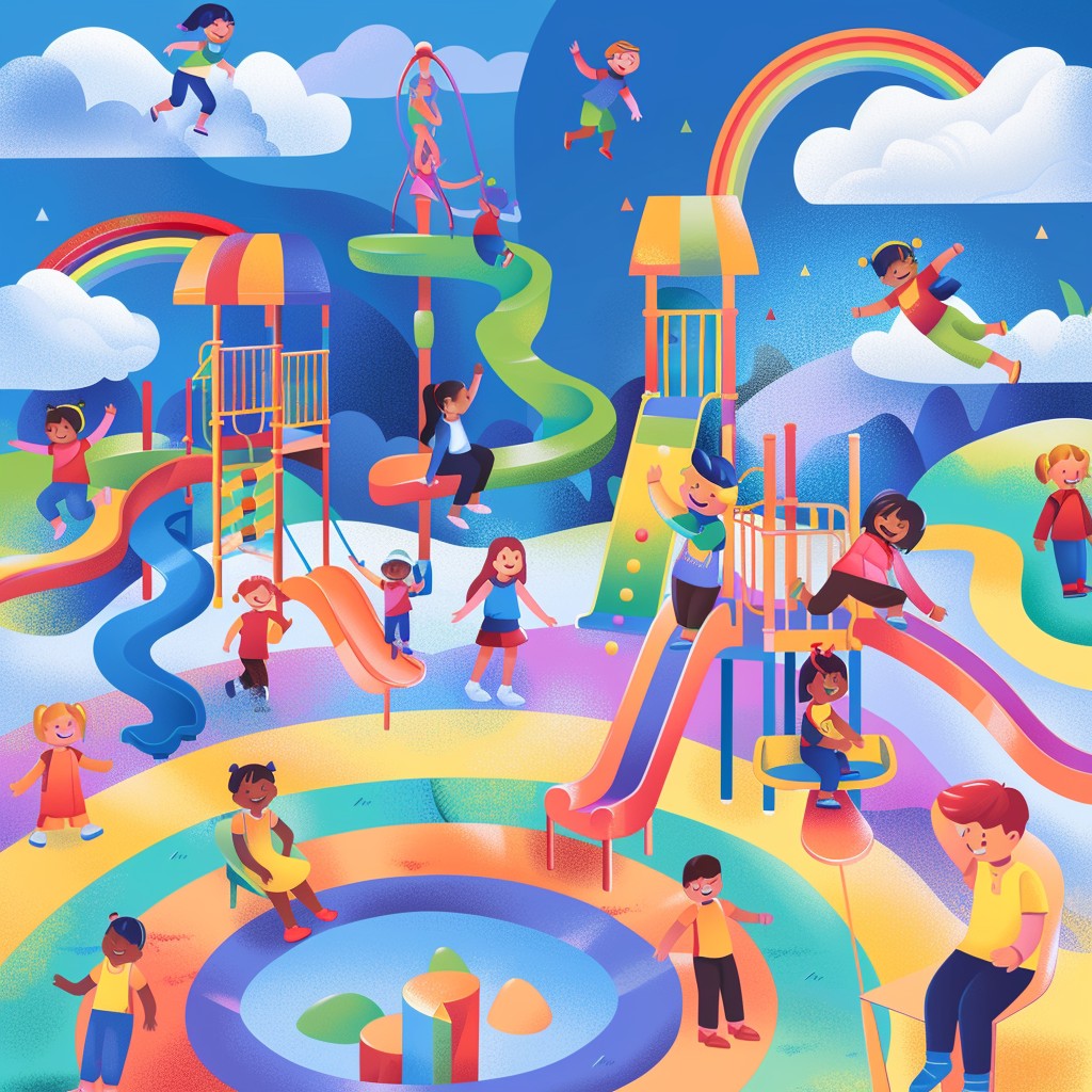 Free Colorful Playground Fun Image - Playground, Children, Colorful ...