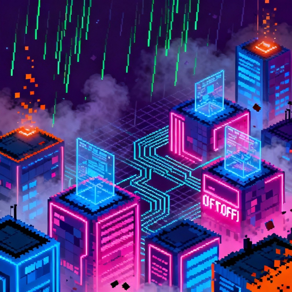 Free Neon Pixel Metropolis Photo - Cyberpunk, Neon, Pixel | Download at ...