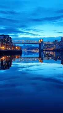 Free Twilight Bridge Reflection Image - Bridge, Twilight, Reflection ...