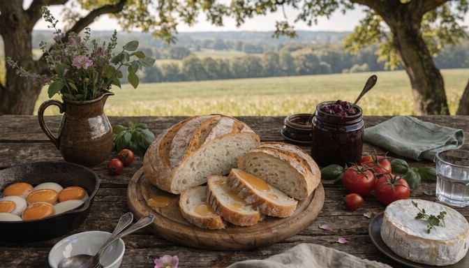 Free Rustic Morning Feast Image - Farmhouse, Breakfast, Rustic ...
