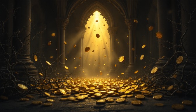 Free Mystical Gothic Treasury Image - Gothic, Treasury, Coins ...