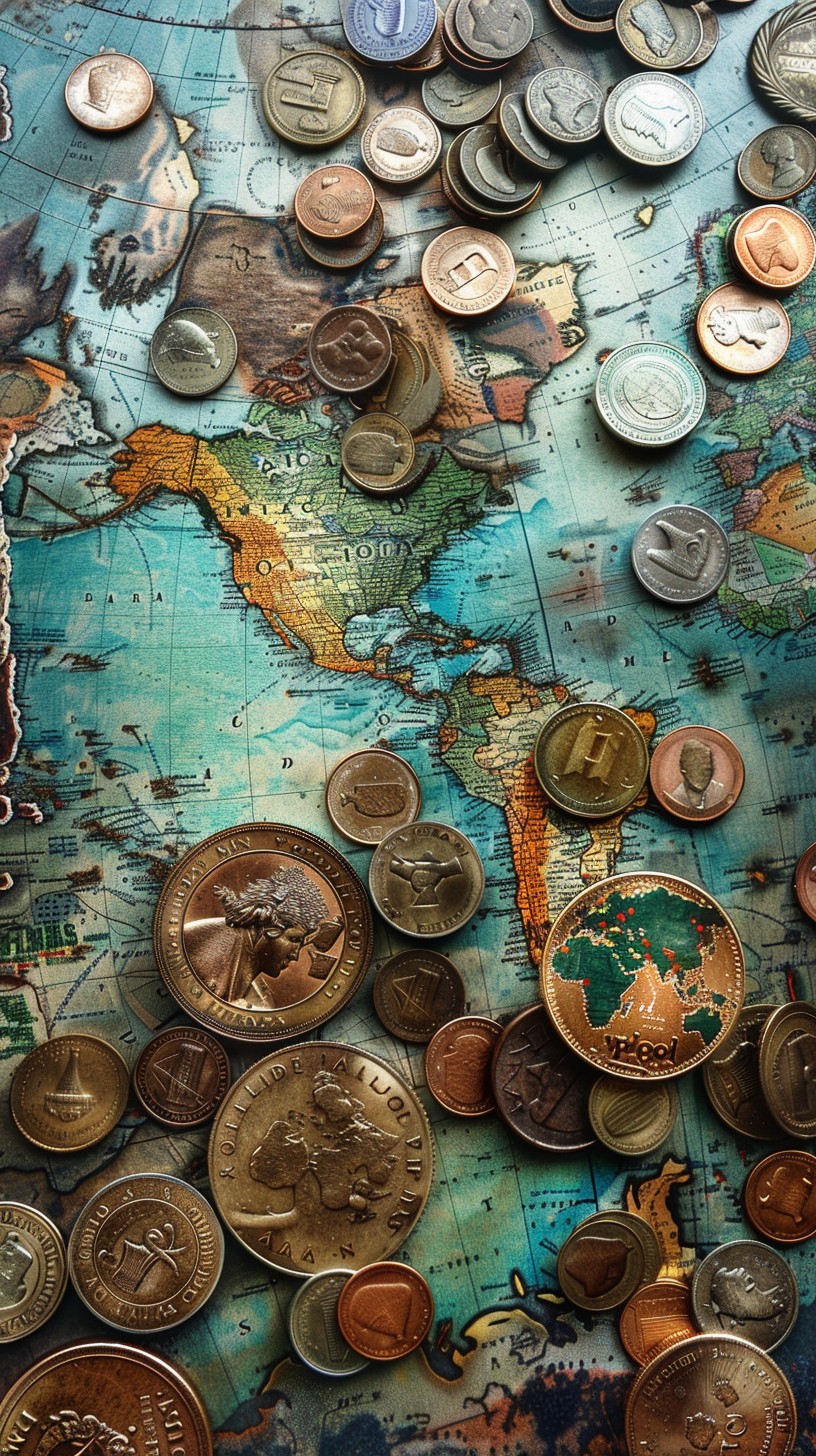 Trade Coin Map Free Global Currency Map Image - Coins, Currency, Map | Download at ...