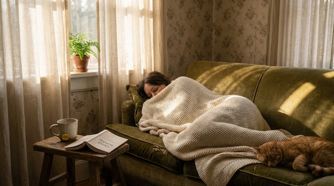 Free Serene Afternoon Nap Image - Woman, Nap, Sunlight | Download at ...