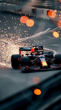Free Fiery Racing Action Image - Racing, Car, Sparks | Download at ...