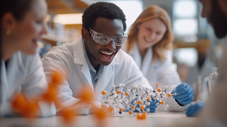 Free Chemists exploring molecules Image - Laboratory, Chemists ...