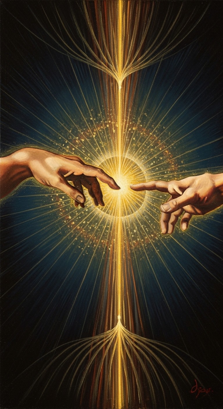 Free Divine Touch Illuminated Photo - Hands, Golden, Light | Download ...
