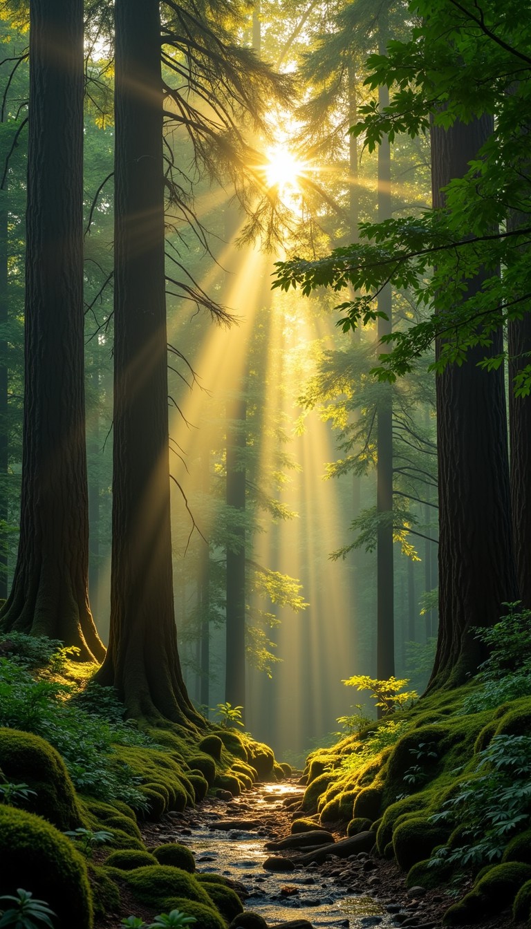 Free Mystical Forest Light Image - Forest, Sunbeams, Trees | Download ...