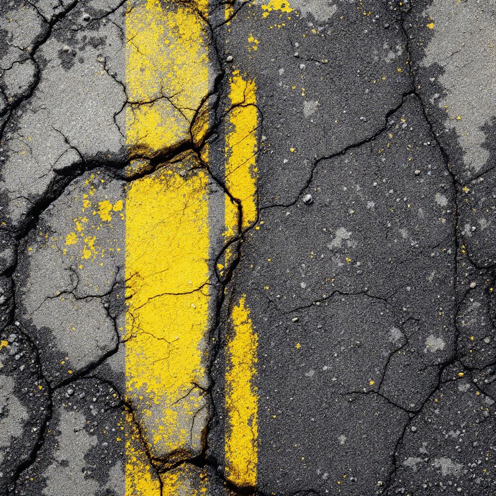 Free Cracked Yellow Line Image - Asphalt, Road, Cracked | Download at ...