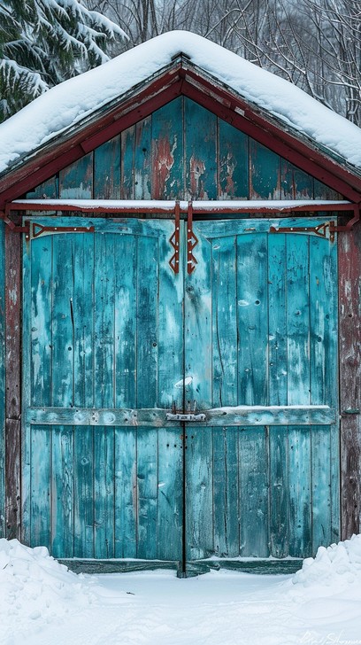 Free Snowy Rustic Barn Image - Snow, Barn, Rustic | Download at StockCake