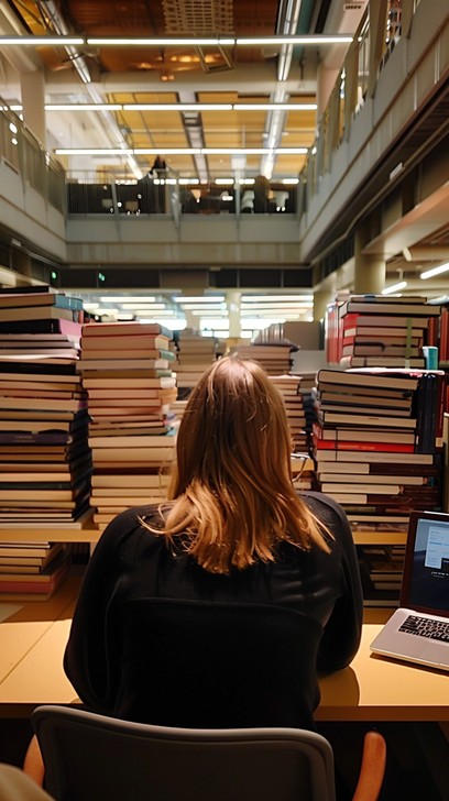 Free Studious Academic Setting Image - Library, Books, Studying ...
