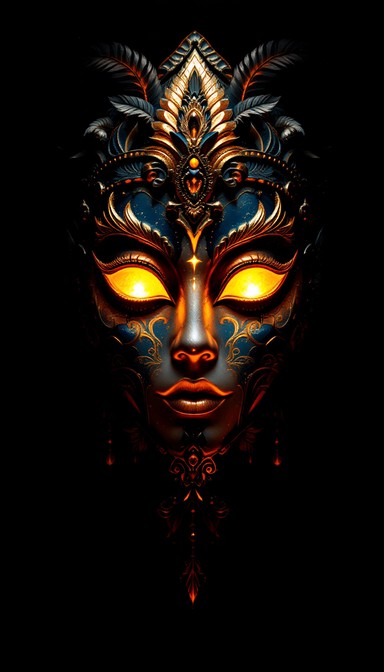 Free Glowing Ceremonial Mask Image - Mask, Ceremonial, Glowing ...