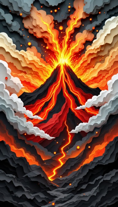 Free Volcanic Paper Eruption Image - Volcano, Eruption, Lava | Download ...