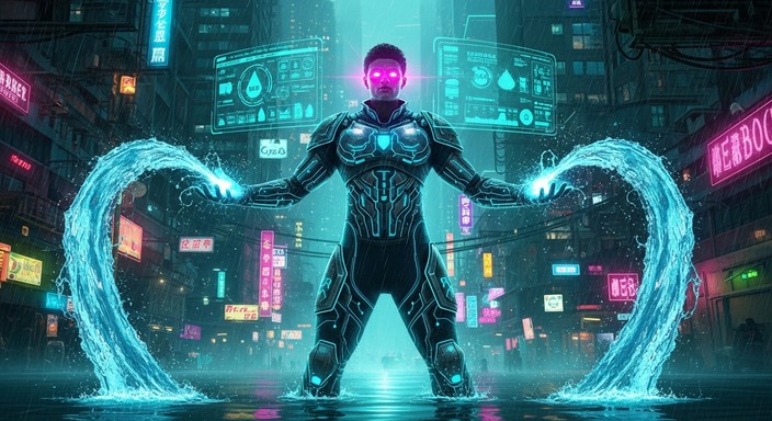 Free Cyber Water Warrior Image - Cyberpunk, Warrior, Water | Download ...