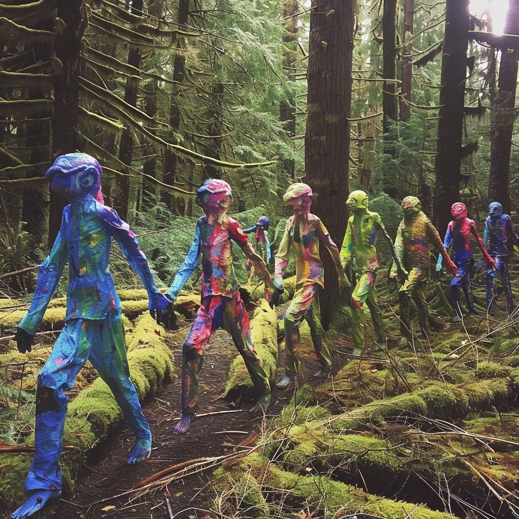 Free Colorful Forest Walk Image - Colorful, Forest, Art | Download at ...