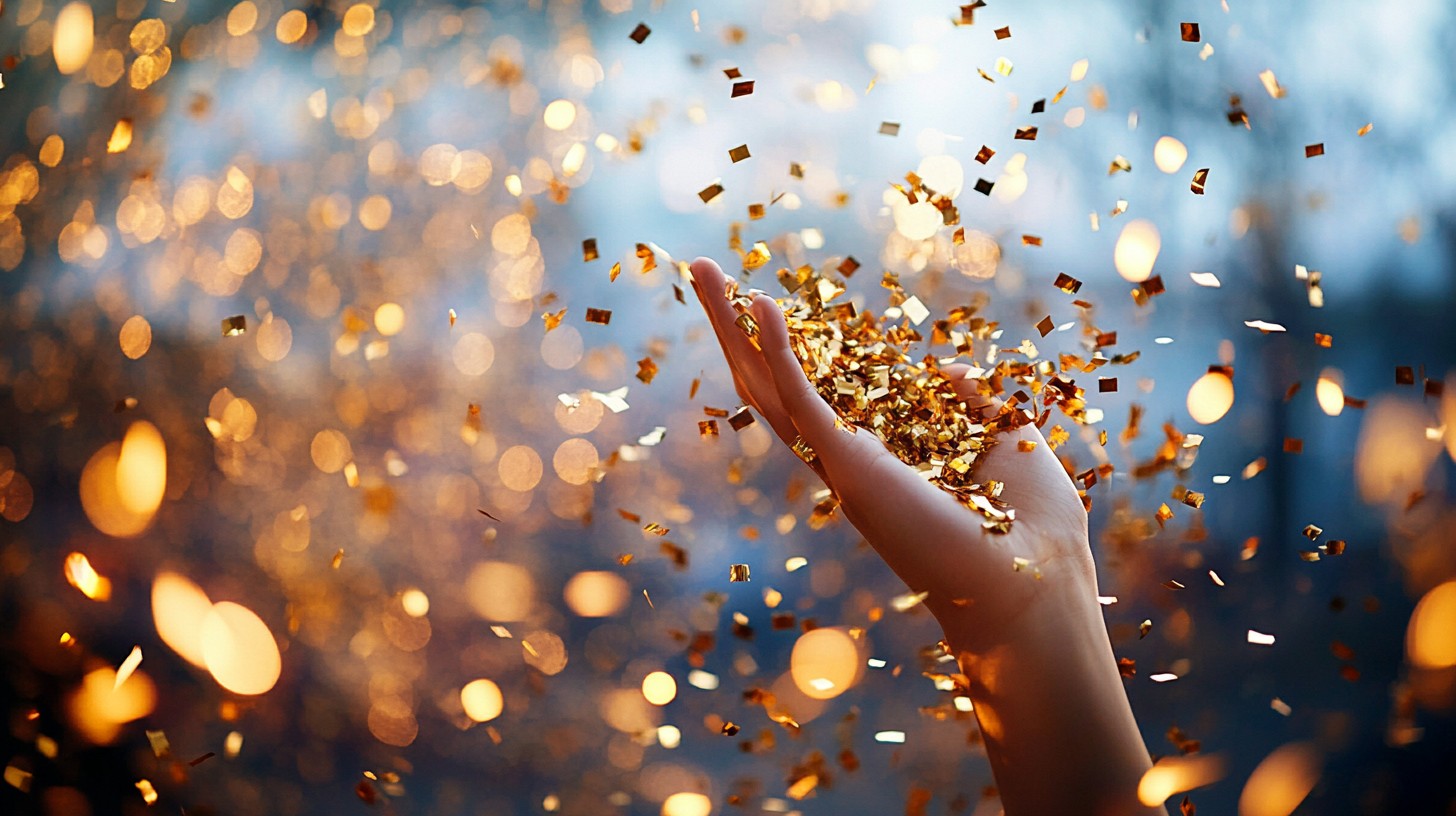Free Golden confetti celebration Image - Celebration, Golden, Confetti ...