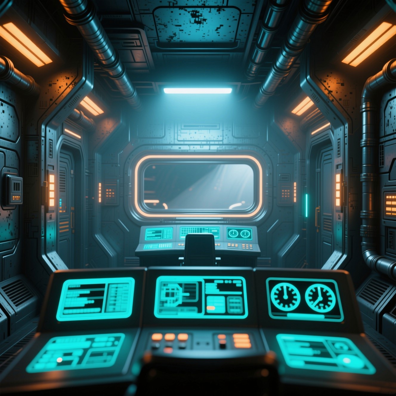 Free Futuristic Command Bridge Image - Spaceship, Spacecraft ...