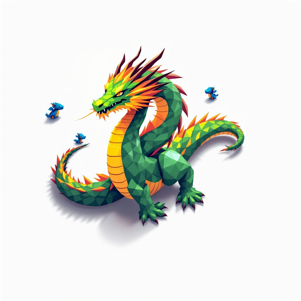 Free Pixel Dragon Art Image - Dragon, Pixel, Isometric | Download at ...