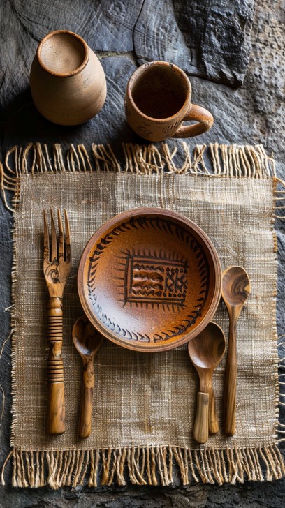Rustic Table Fork Free Rustic Table Setting Image - Rustic, Tableware, Wooden | Download ...