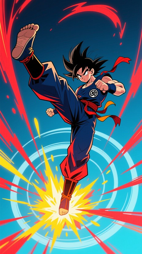 Free Dynamic Anime Kick Image - Anime, Manga, Illustration | Download ...