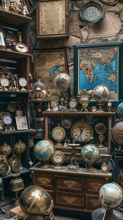 Free Antique Globes Display Image - Antiques, Globes, Maps | Download ...