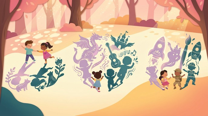 Free Magical Shadow Play Image - Children, Illustration, Whimsical ...