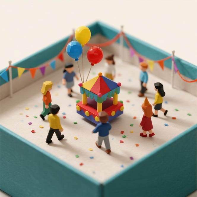 Free Diorama Party Box Image - Miniature, Diorama, Celebration ...