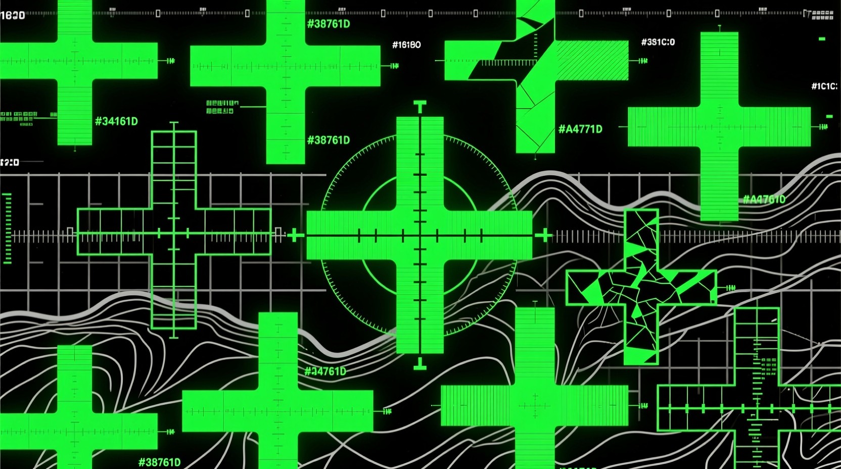 Swat Grid Free Tactical Targeting Grid Image - Crosshairs, Tactical, Green ...
