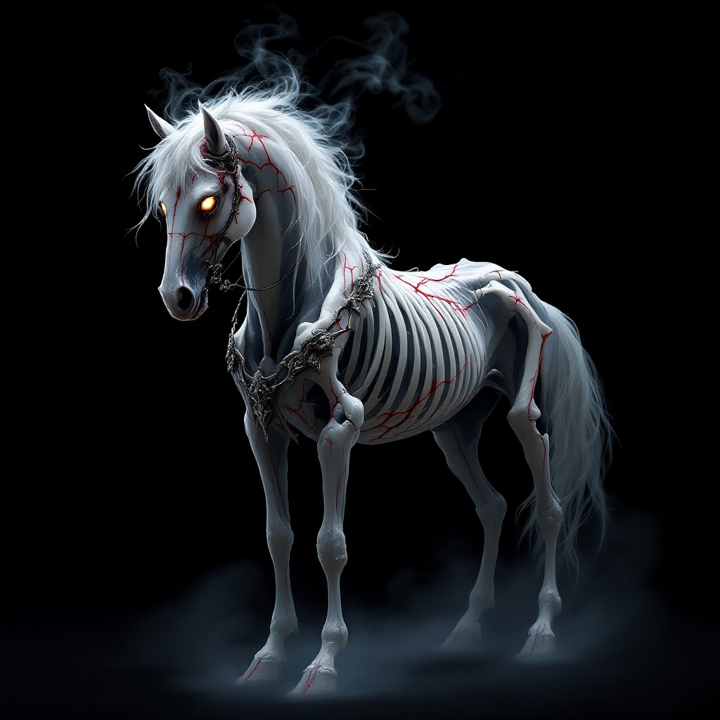 Free Ethereal Skeletal Steed Image - Horse, Skeletal, Ghostly ...