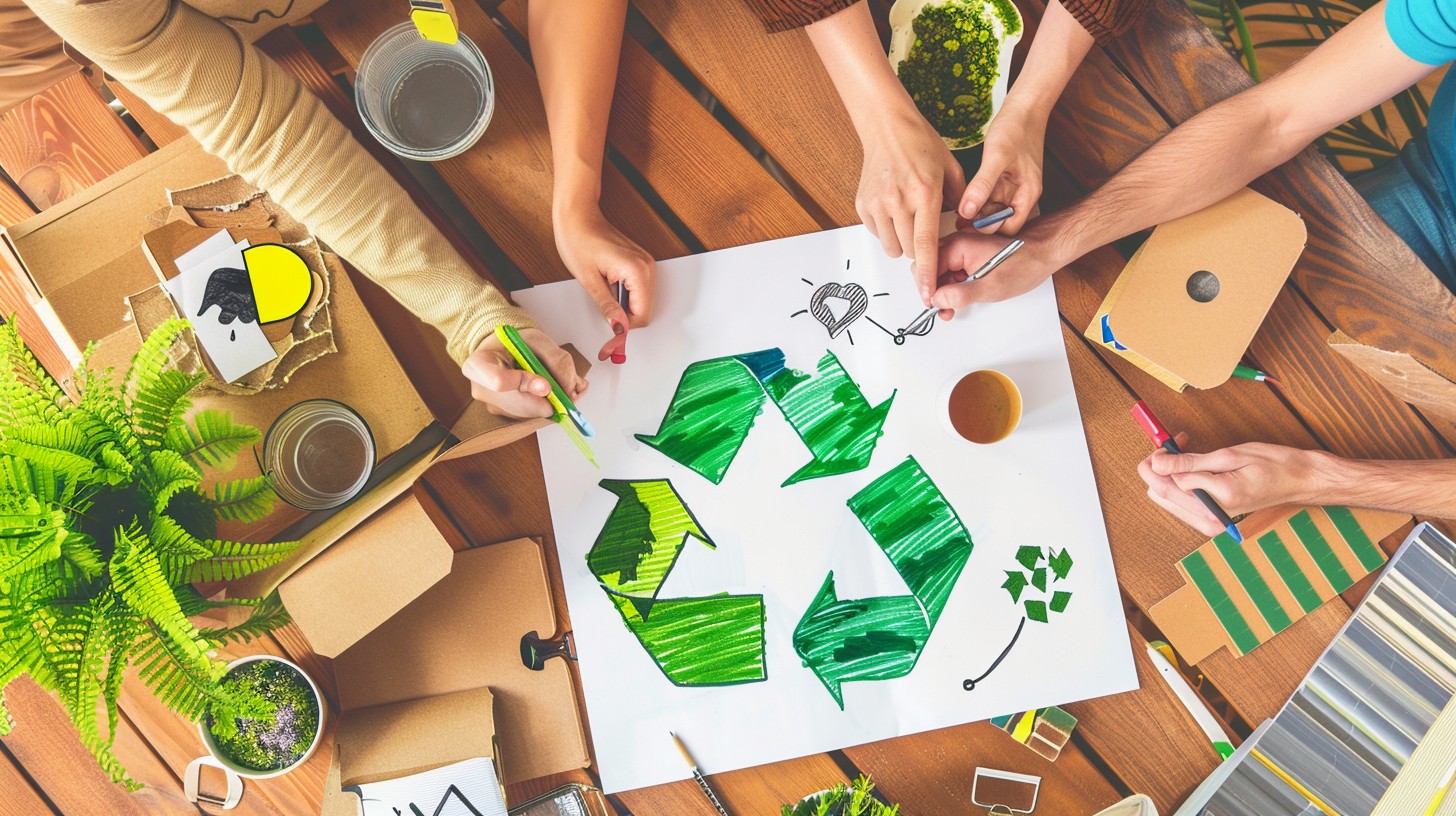 Free Creative Recycling Project Image - Recycling, Creativity, Teamwork ...